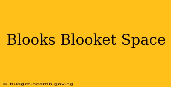 Blooks Blooket Space
