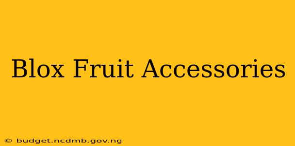 Blox Fruit Accessories