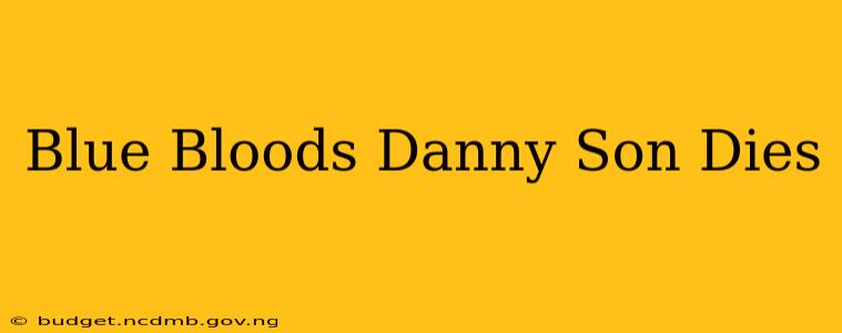 Blue Bloods Danny Son Dies