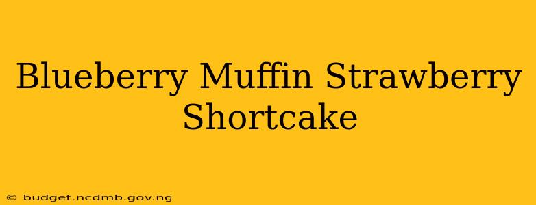 Blueberry Muffin Strawberry Shortcake