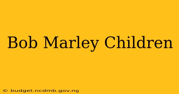 Bob Marley Children