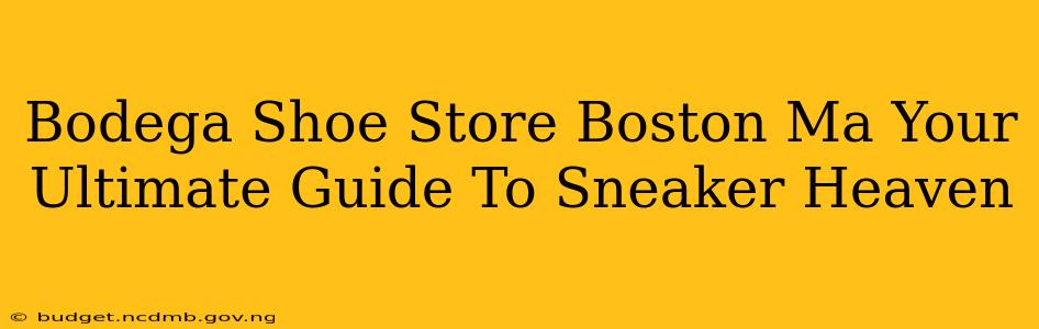 Bodega Shoe Store Boston Ma Your Ultimate Guide To Sneaker Heaven