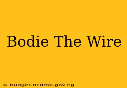 Bodie The Wire