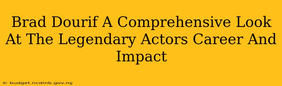 Brad Dourif A Comprehensive Look At The Legendary Actors Career And Impact