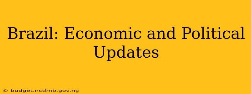 Brazil: Economic and Political Updates