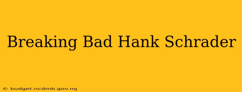 Breaking Bad Hank Schrader