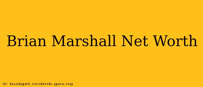 Brian Marshall Net Worth