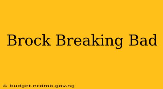 Brock Breaking Bad