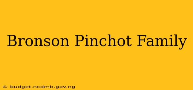 Bronson Pinchot Family