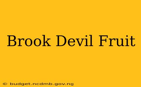 Brook Devil Fruit