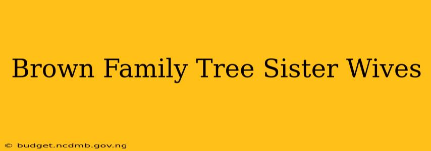 Brown Family Tree Sister Wives