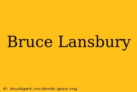Bruce Lansbury