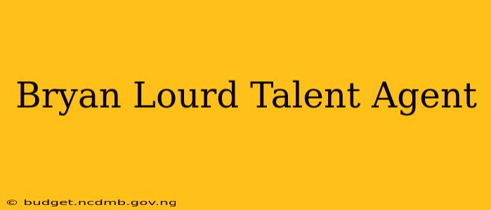 Bryan Lourd Talent Agent