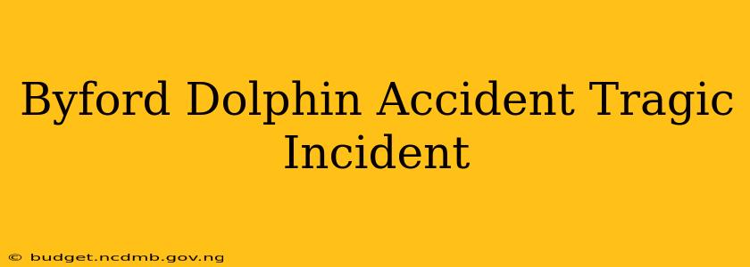 Byford Dolphin Accident Tragic Incident