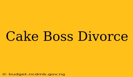 Cake Boss Divorce