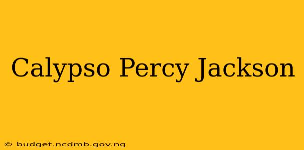 Calypso Percy Jackson