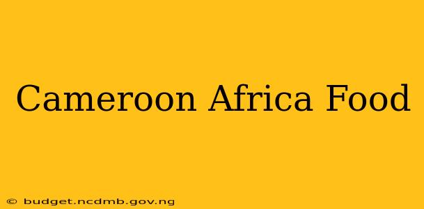 Cameroon Africa Food