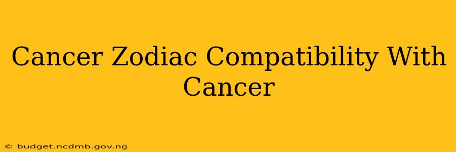 Cancer Zodiac Compatibility With Cancer
