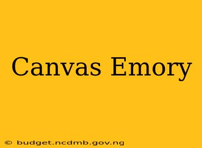 Canvas Emory