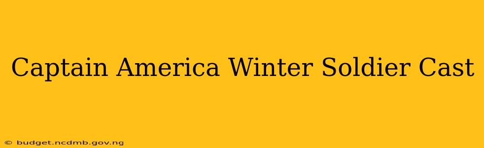 Captain America Winter Soldier Cast