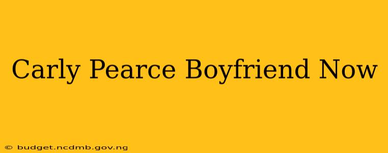 Carly Pearce Boyfriend Now