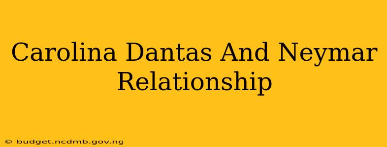 Carolina Dantas And Neymar Relationship