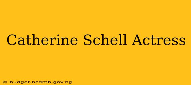 Catherine Schell Actress