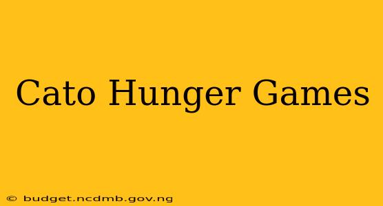 Cato Hunger Games