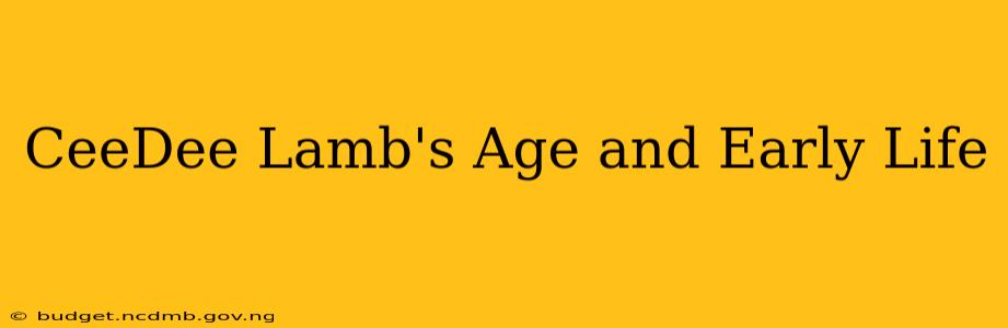 CeeDee Lamb's Age and Early Life