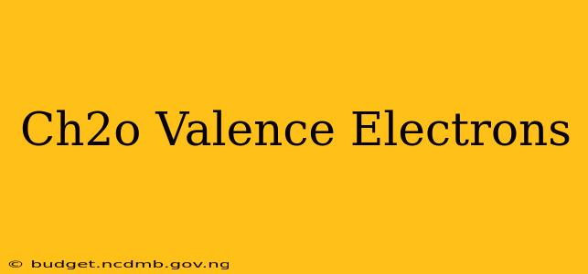 Ch2o Valence Electrons