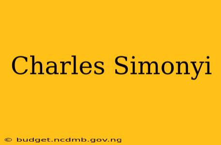 Charles Simonyi
