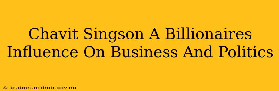 Chavit Singson A Billionaires Influence On Business And Politics