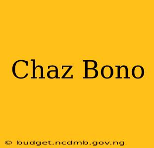 Chaz Bono