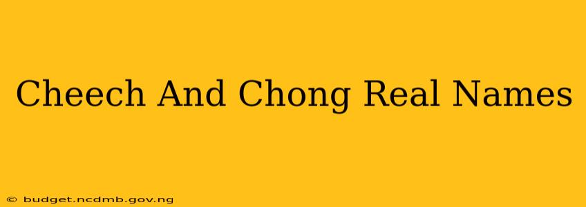 Cheech And Chong Real Names