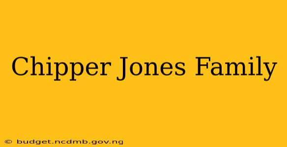 Chipper Jones Family