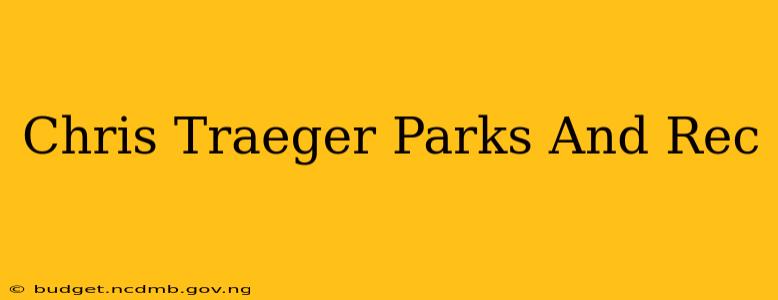 Chris Traeger Parks And Rec