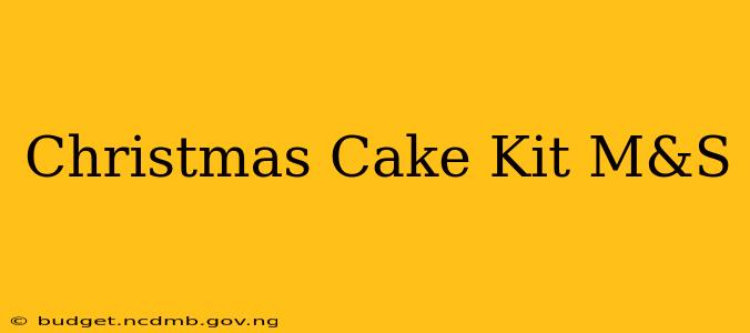 Christmas Cake Kit M&S