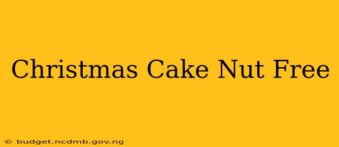 Christmas Cake Nut Free