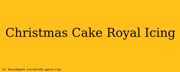 Christmas Cake Royal Icing