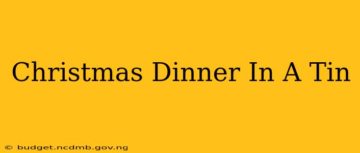 Christmas Dinner In A Tin