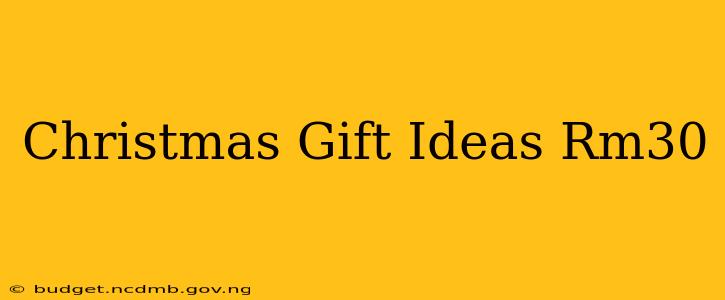 Christmas Gift Ideas Rm30