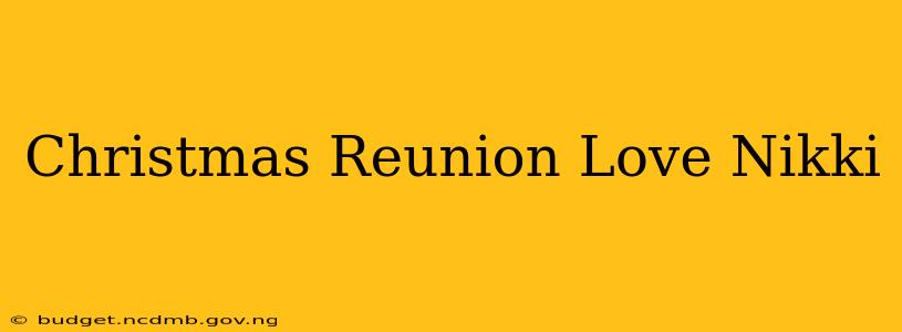 Christmas Reunion Love Nikki