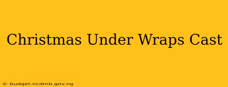 Christmas Under Wraps Cast