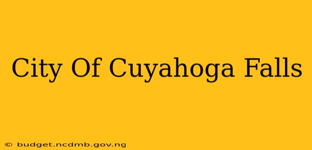 City Of Cuyahoga Falls