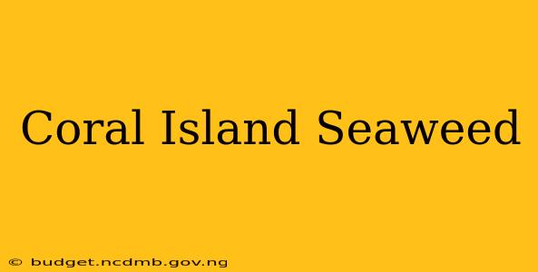 Coral Island Seaweed