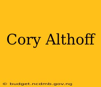 Cory Althoff