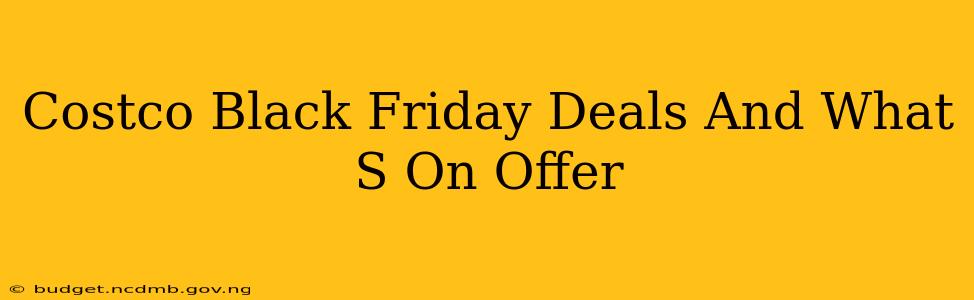 Costco Black Friday Deals And What S On Offer