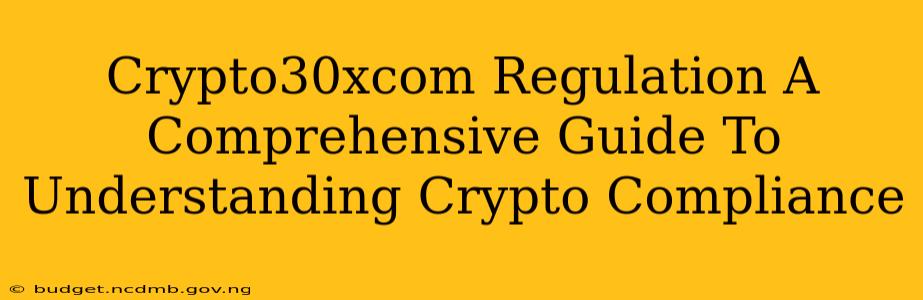 Crypto30xcom Regulation A Comprehensive Guide To Understanding Crypto Compliance