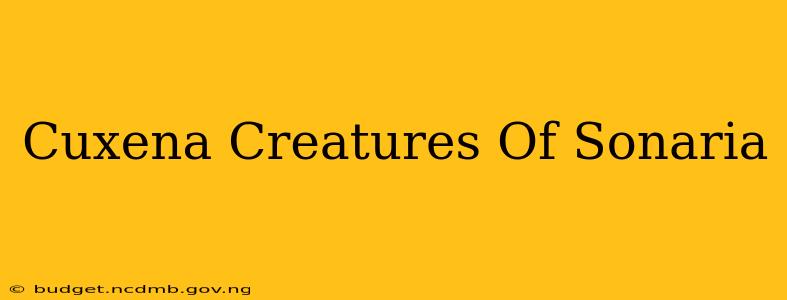Cuxena Creatures Of Sonaria