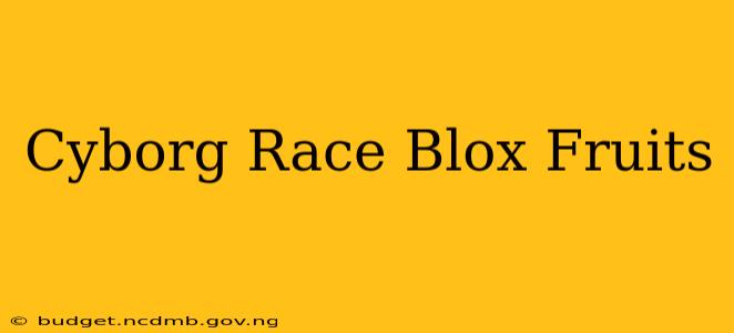 Cyborg Race Blox Fruits